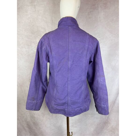 Vintage Style Carhartt Chore Jacket Y2K Purple Rare Color - Picture 2 of 9